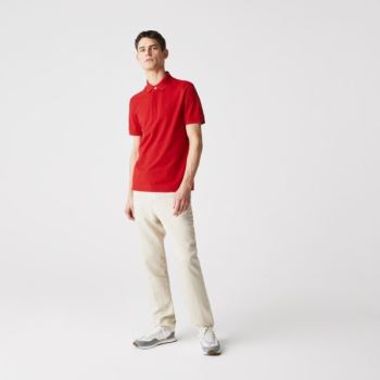 Lacoste Regular Fit Paris Polo - Polo Pánské Červené | CZ-LdpW2P